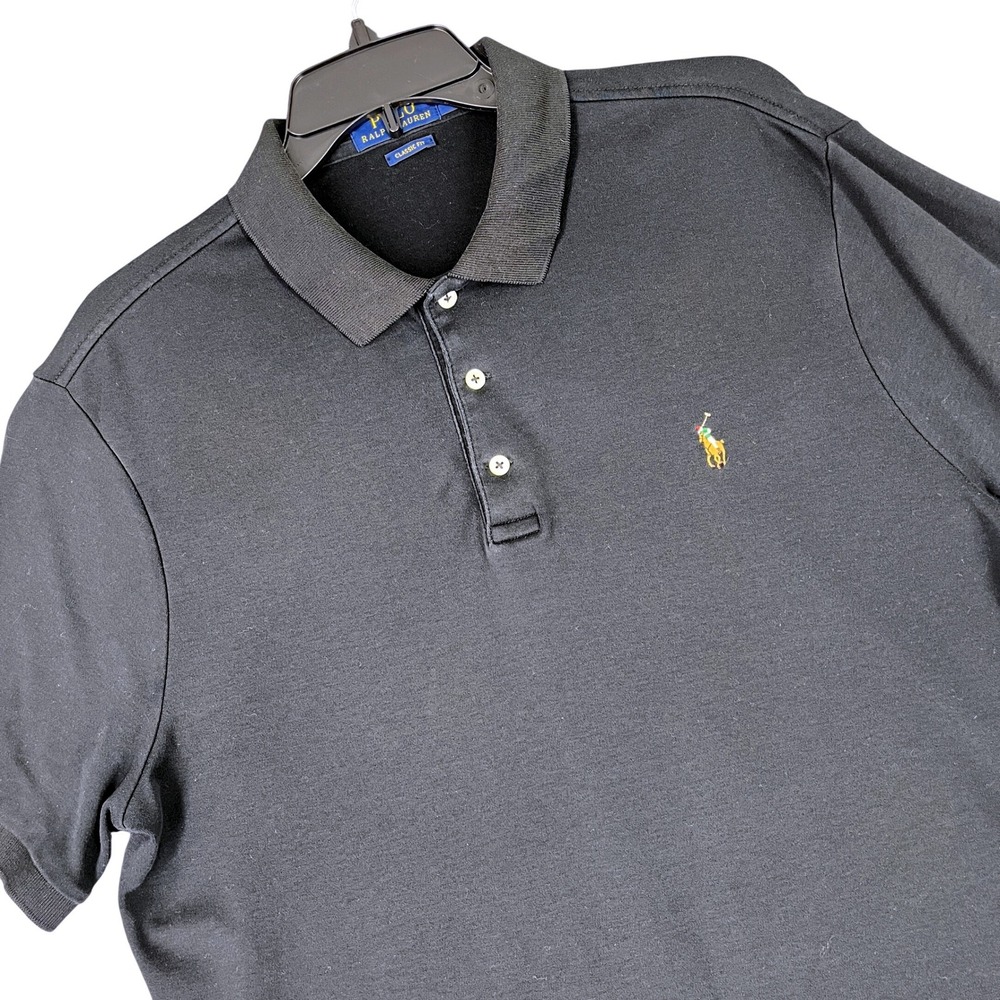Polo Ralph Lauren Classic Fit Shirt Mens L Short Sleeve Cotton Business Casual